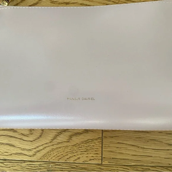 Mansur Gavriel Orchid Blush Pink Leather Gaia Shoulder Bag Italy GNO Date Clutch - Picture 3 of 10